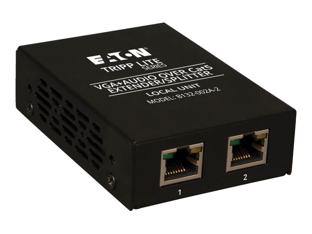 Tripp Lite 2-Port VGA with Audio over Cat5 / Cat6 Extender Splitter Transmitter