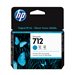 HP 712 - cyan - original - DesignJet - cartouche d\'encre