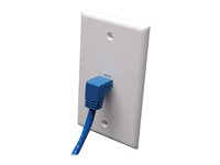 Eaton Tripp Lite Series Down-Angle Cat6 Gigabit Molded UTP Ethernet Cable (RJ45 Right-Angle Down M to RJ45 M), Blue, 5 ft. (1.52 m) CAT 6 1.5m Patchkabel Blå