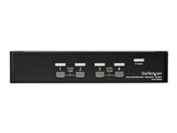 Startech 4 Port DisplayPort KVM Switch, 4K 60Hz, Single Display, Dual Port UHD DP 1.2 USB KVM Switch with Integrated USB 2.0 