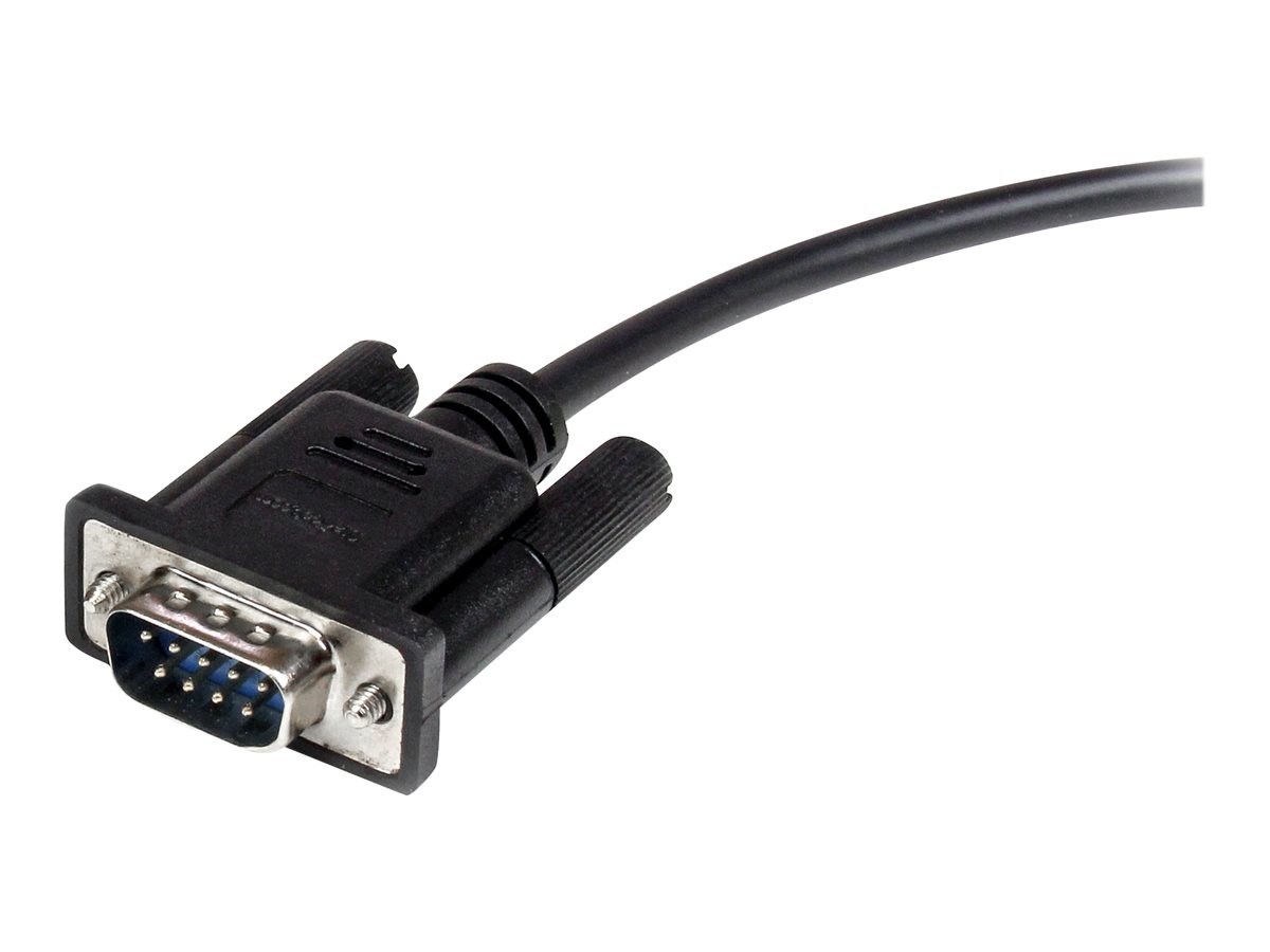 StarTech.com 3m Black Straight Through DB9 RS232 Serial Cable - DB9 RS232 Serial Extension Cable - Male to Female Cable (MXT1003MBK) - sériová prodlužovací šňůra - DB-9 do DB-9 - 3 m – foto 3