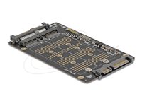 Delock Converter M.2 Key M NVMe SSD to U.2 and M.2 Key B SATA SSD to SATA