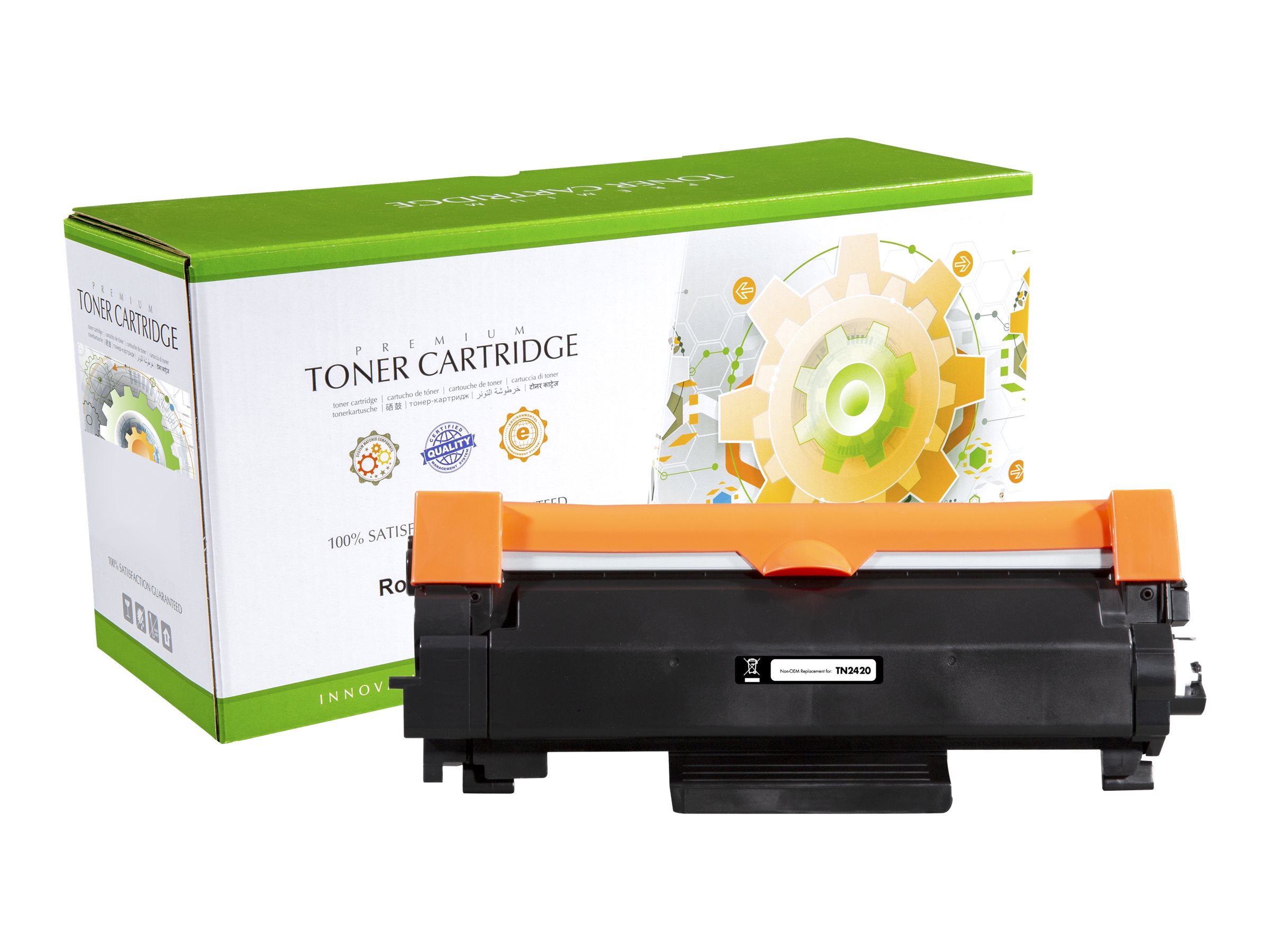 STATIC Toner cartridge compatible with Brother TN-2420BK black remanufactured 3.000 pages