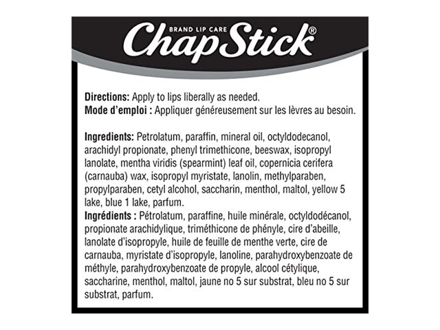 ChapStick Classic Lip Balm - Mint - 2 x 4g