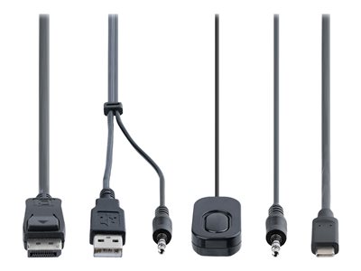 StarTech.com 2 Port Hybrid USB-A + HDMI and USB-C KVM Switch - 1x