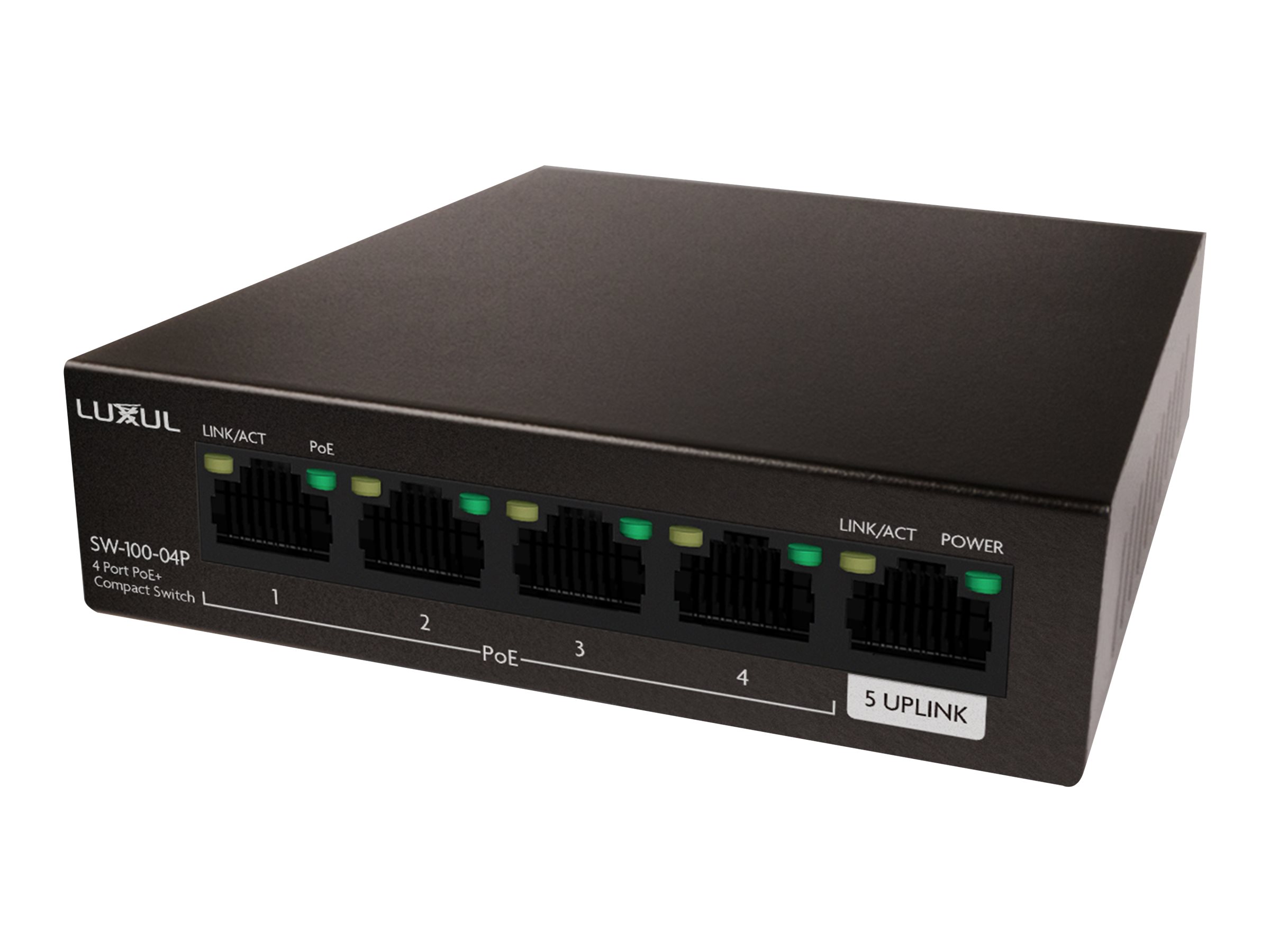 4-PORT GB POE+ SWITCH W/ UPLINK 58W