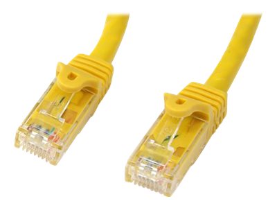 Startech 75ft CAT6 Ethernet Cable, 10 Gigabit Snagless RJ45 650MHz 100W PoE Patch Cord, CAT 6 10GbE UTP Network Cable w/Strain Relief, Yellow, Wiring 