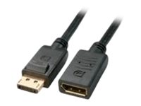 MicroConnect 20 pin DisplayPort han haspet -> 20 pin DisplayPort hun 3 m Sort