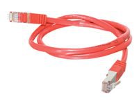 C2G 25ft Cat5e Snagless Shielded (STP) Ethernet Cable - Cat5e Network Patch Cable - PoE - Red