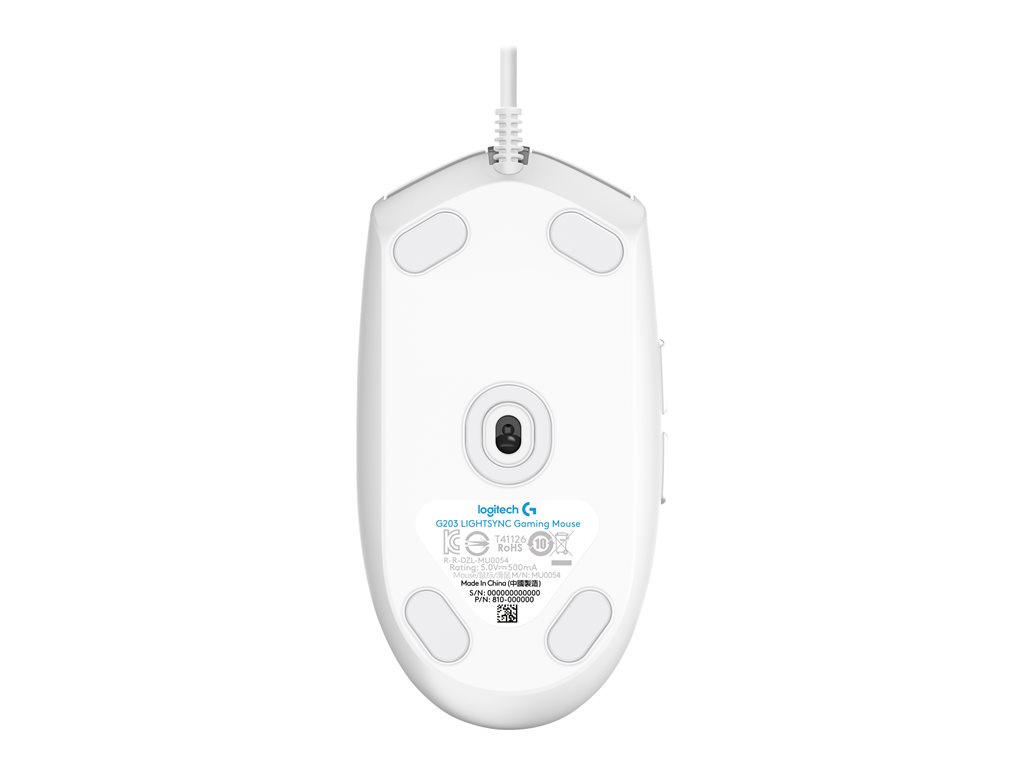 LOGI G203 LIGHTSYNC Gaming Mouse White