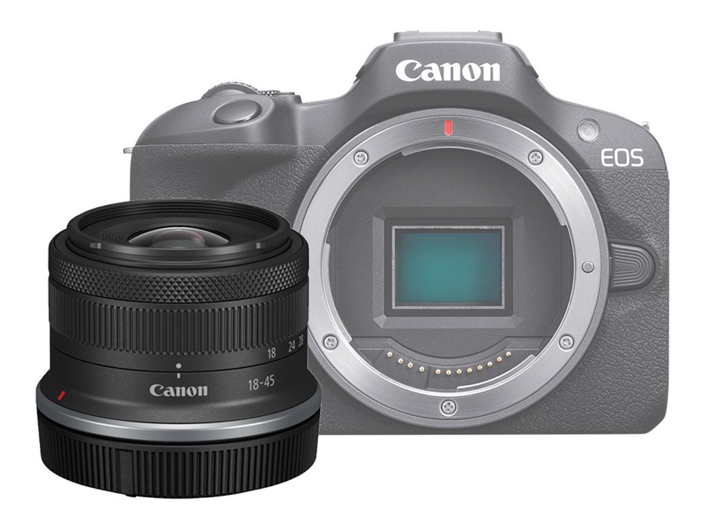 Canon EOS R100, Single Kit, digital camera RF-S 18-45mm F4.5-6.3 IS STM lens, RF75-300mm F4-5.6 lens