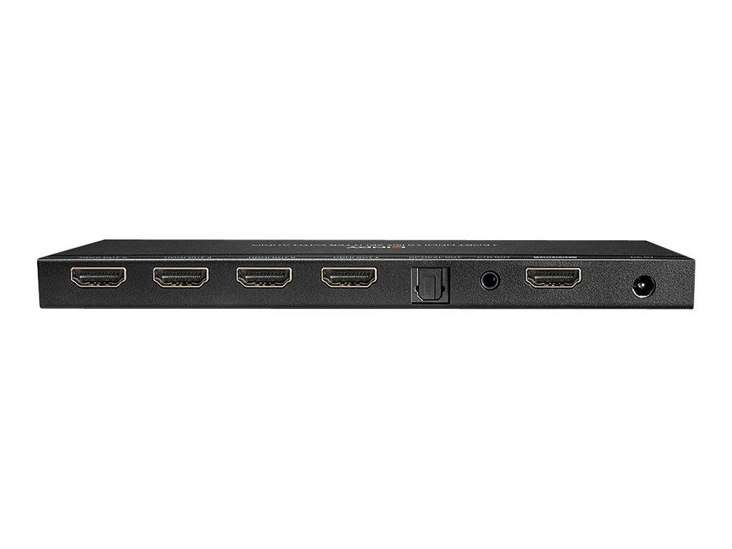 Splitter HDMI 18G avec Audio & Downscaling, 4 Ports
