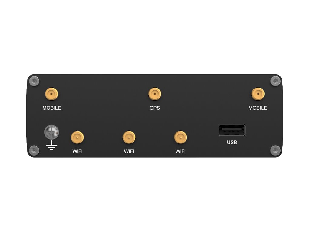 Teltonika RUTC40 wireless router WWAN Wi-Fi 6 3G 4G 2G DIN rail mountable Product shot Right side 77350