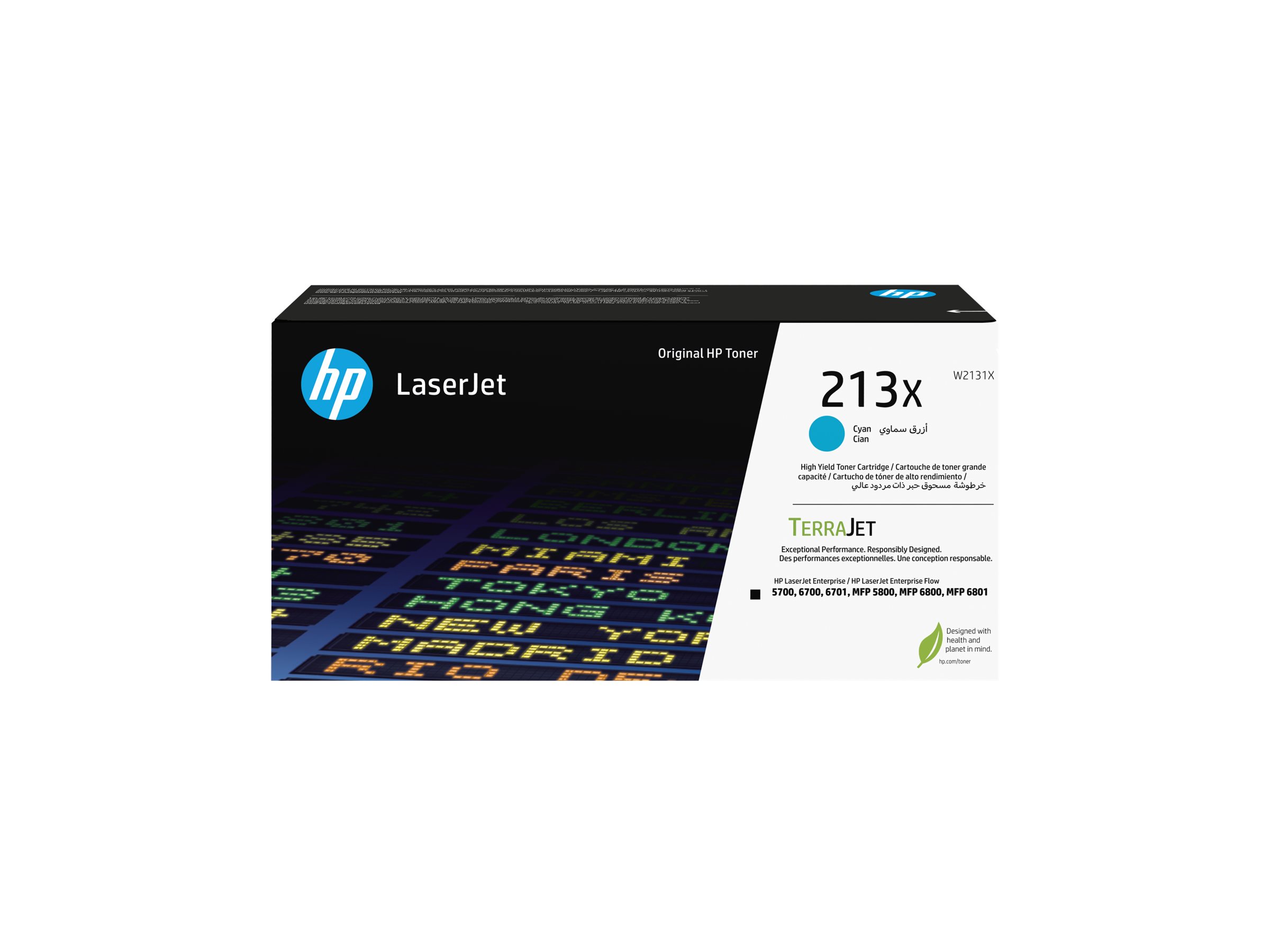 Hp 213x High Yield Cyan Original Laserjet Toner Cartridge W2131x