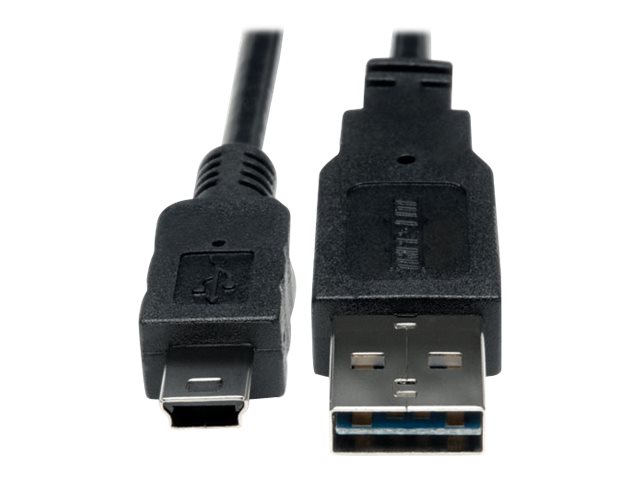 Tripp Lite 6in USB 2.0 High Speed Cable Reversible A to 5Pin Mini B M/M 6" - USB cable - 15 cm