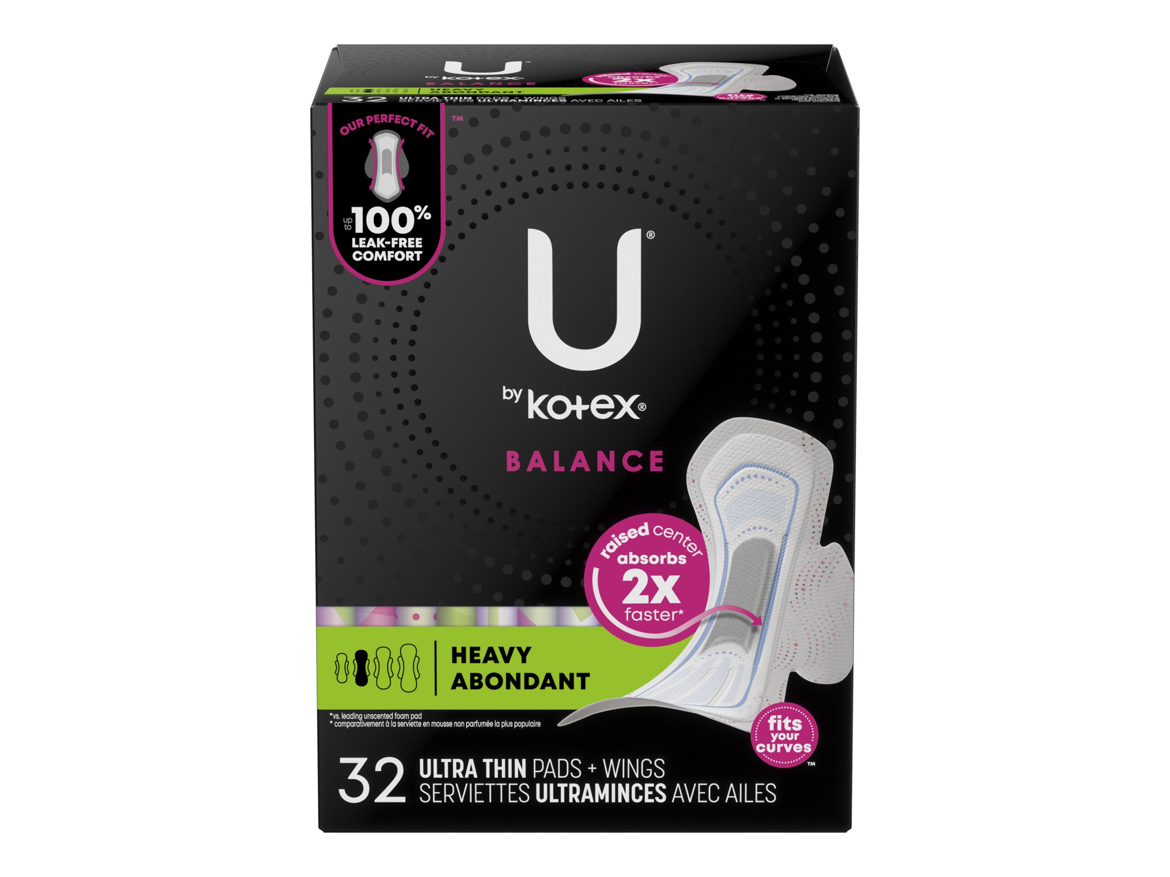 U by Kotex Balance Ultra Thin Sanitary Pad - 32 Count