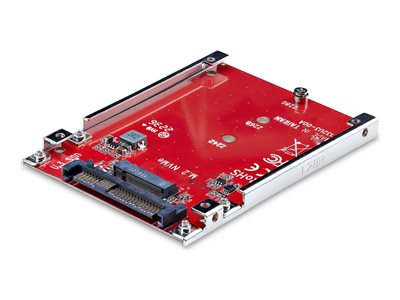 Startech M.2 to U.3 Adapter, For M.2 NVMe SSDs, PCIe M.2 Drive to 2.5inch U.3 (SFF-TA-1001) Host Adapter/Converter, TAA Compliant