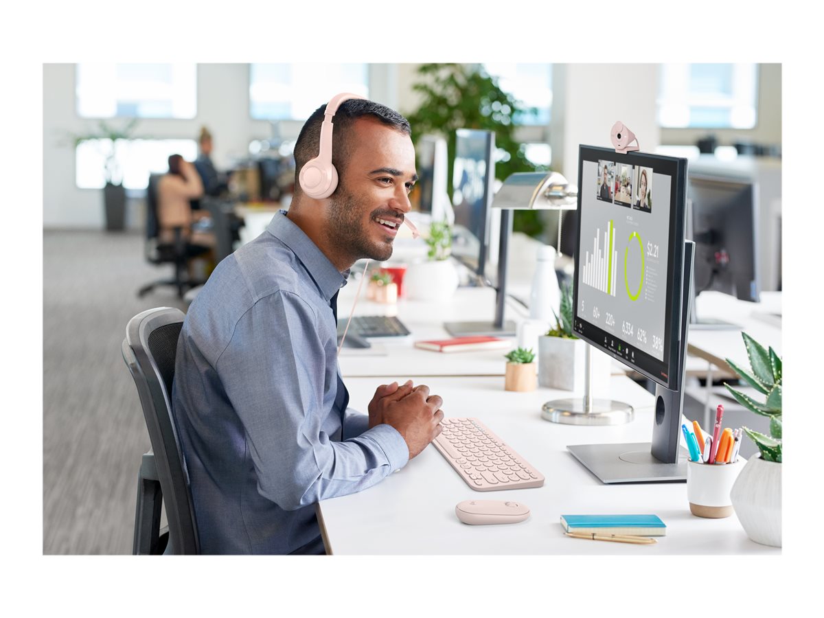 Logitech H390 - Náhlavní souprava - kabelové - USB-A - růžová KRn – foto 11