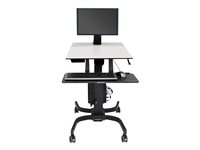 Ergotron WorkFit-C Single LD Sit-Stand Workstation Sidde/stå-skrivebord Sort Kontor