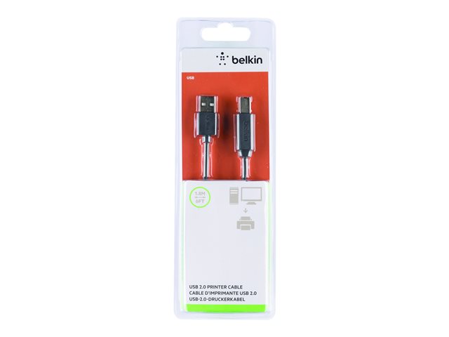 Image of Belkin Premium Printer Cable - USB cable - USB Type B to USB - 1.8 m