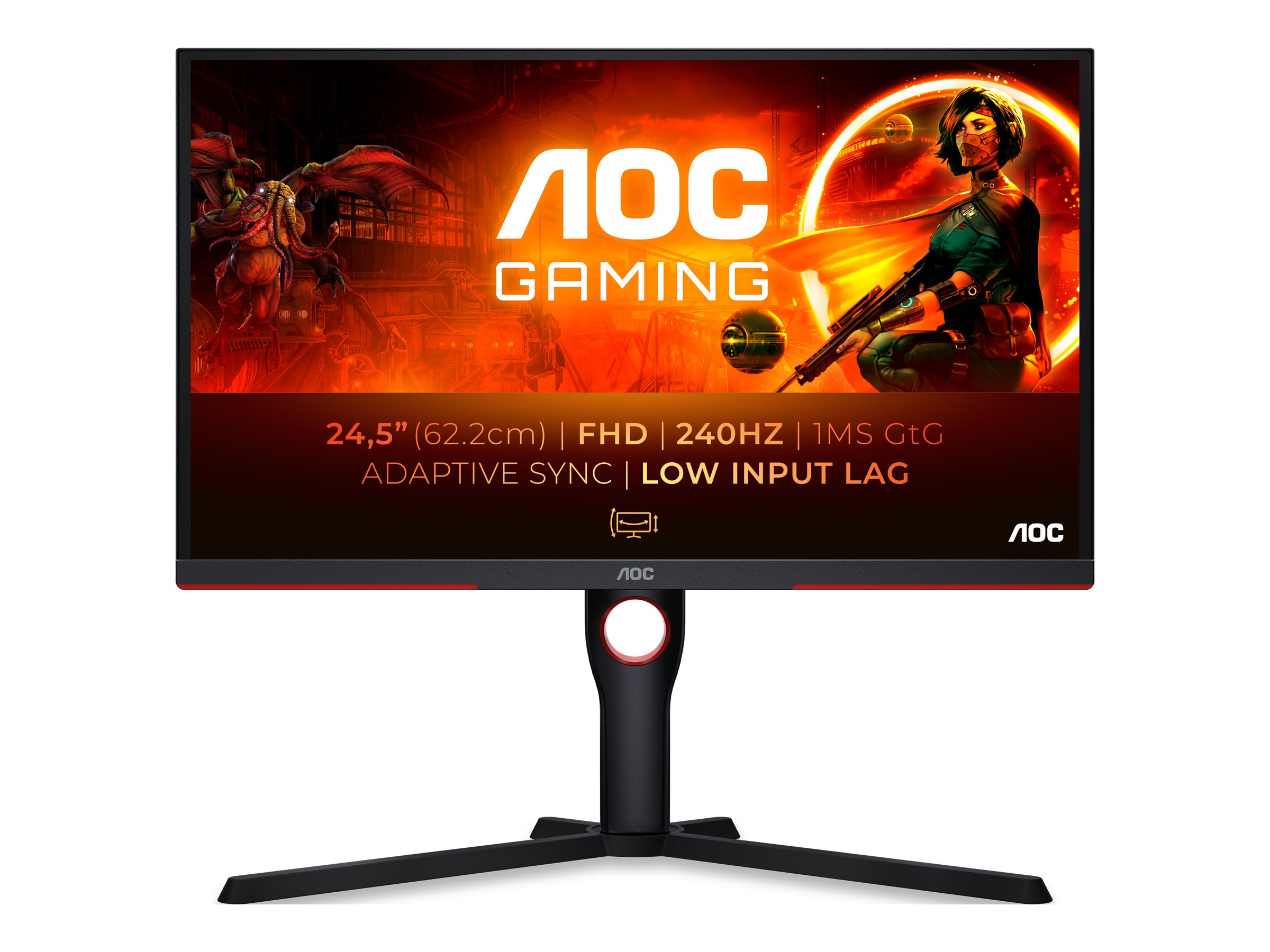 An image of AOC Gaming 25G3ZM/BK - G3 Series - LED monitor - Full HD (1080p) - 25"