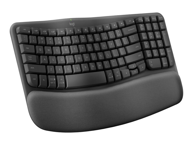 Logitech Ergo Series keyboard QWERTY English graphite Input Product shot Left side 77701