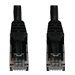 Eaton Tripp Lite Series Cat6a 10G Snagless Molded UTP Ethernet Cable (RJ45 M/M), PoE, Black, 50 ft. (15.2 m)
