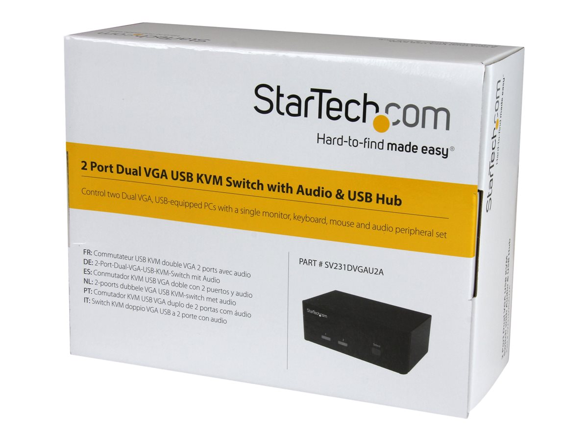 2-port KVM Switch w/Dual VGA - USB 2.0 – foto 3