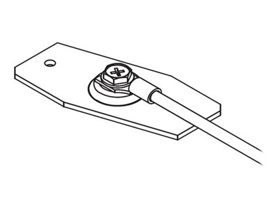 Wiremold OFR Series Overfloor Cable Raceway Grounding Clip