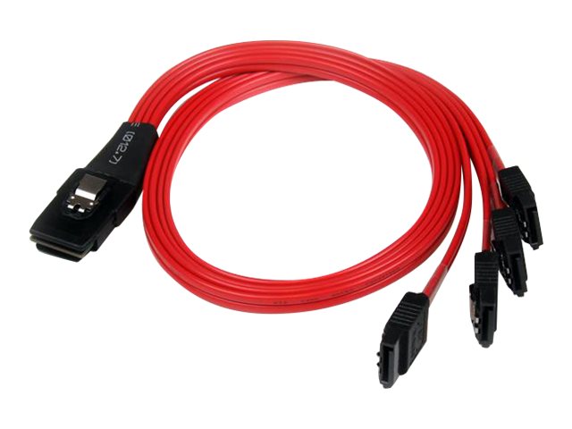 Image of StarTech.com 50cm SFF-8087 to 4x SATA - Internal Mini SAS to SATA Reverse Cable - internal Mini SAS to SATA (SAS8087S4R50) - SATA / SAS cable - 50 cm