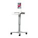 CTA Adjustable Rolling Security Medical Workstation Cart
