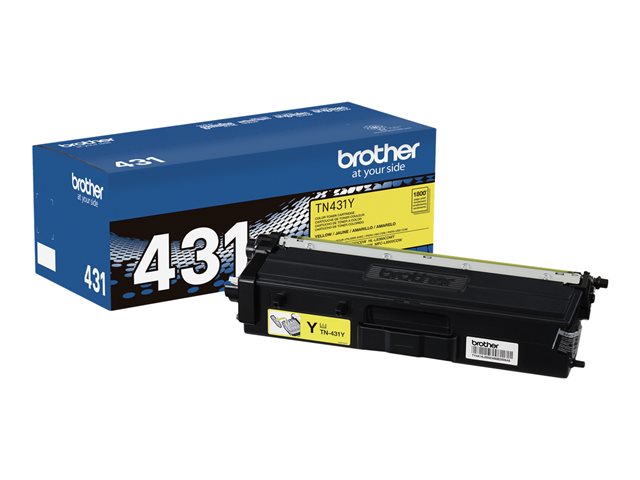 Brother TN431Y - Yellow - original - toner cartridge - for Brother HL-L8260CDW, HL-L8360CDW, HL-L8360CDWMT, HL-L8360CDWT, MFC-L8610CDW, MFC-L8900CDW