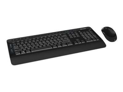Microsoft Wireless Desktop 3050 Keyboard and mouse set wireless 2.4 GHz QWERTY US -