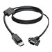Tripp Lite 3ft DisplayPort to VGA Adapter Active Converter Cable Latches DP to HD15 DPort 1.2 M/M 3