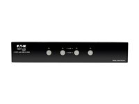 Eaton Tripp Lite series 4-Port DisplayPort KVM Switch w/Audio, Cables and USB 3.0 SuperSpeed Hub - KVM / audio / USB switch - 4 ports