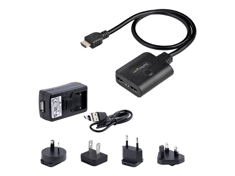 StarTech.com Rpartiteur HDMI 2 Ports, 4K 60Hz, HDR