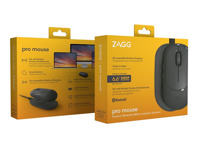 ZAGG Pro Mouse  Wireless, Bluetooth Mouse for Your Computer or Tablet