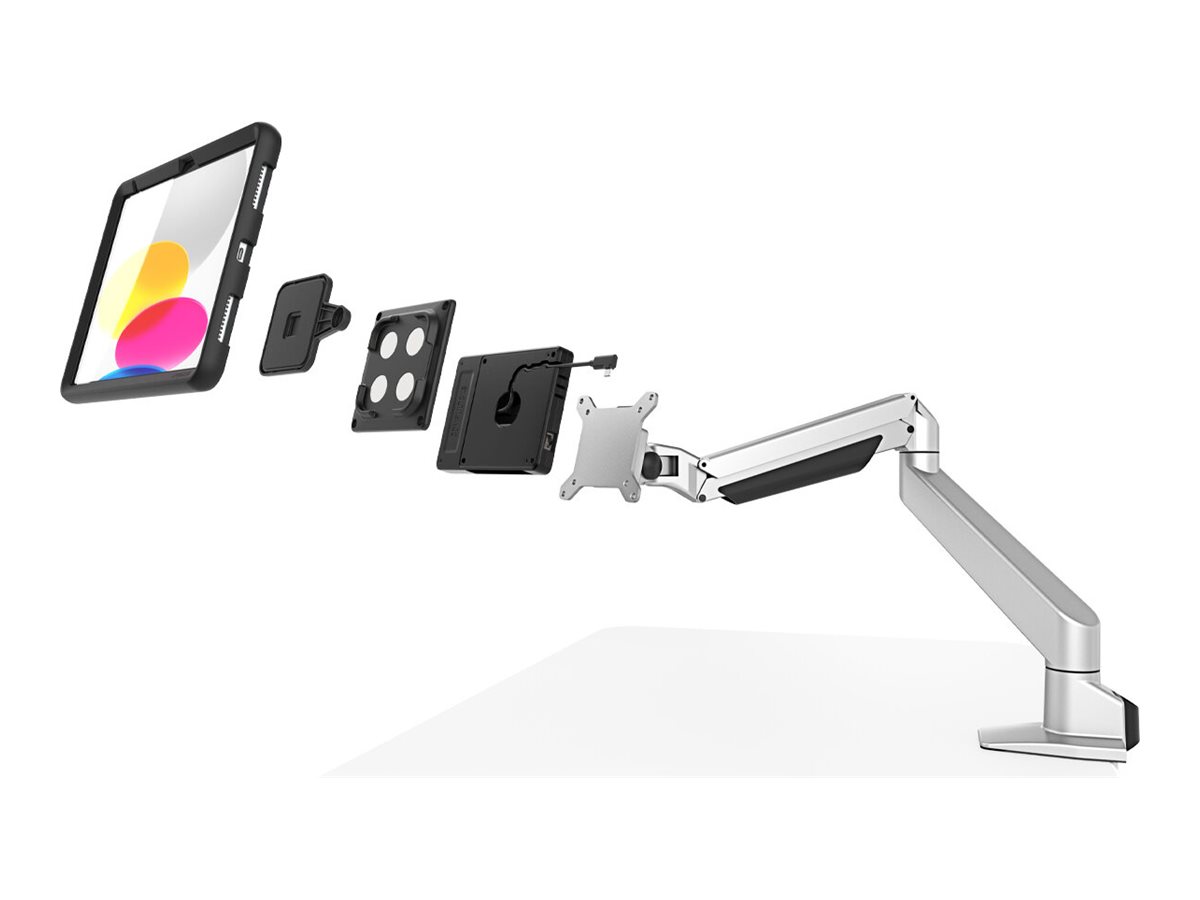 Compulocks Universal Tablet Magnetic Articulating Arm Mount Plus Hub montážní sada - nastavitelné rameno - pro tablet - univerzální, magnetický - černá – foto 2