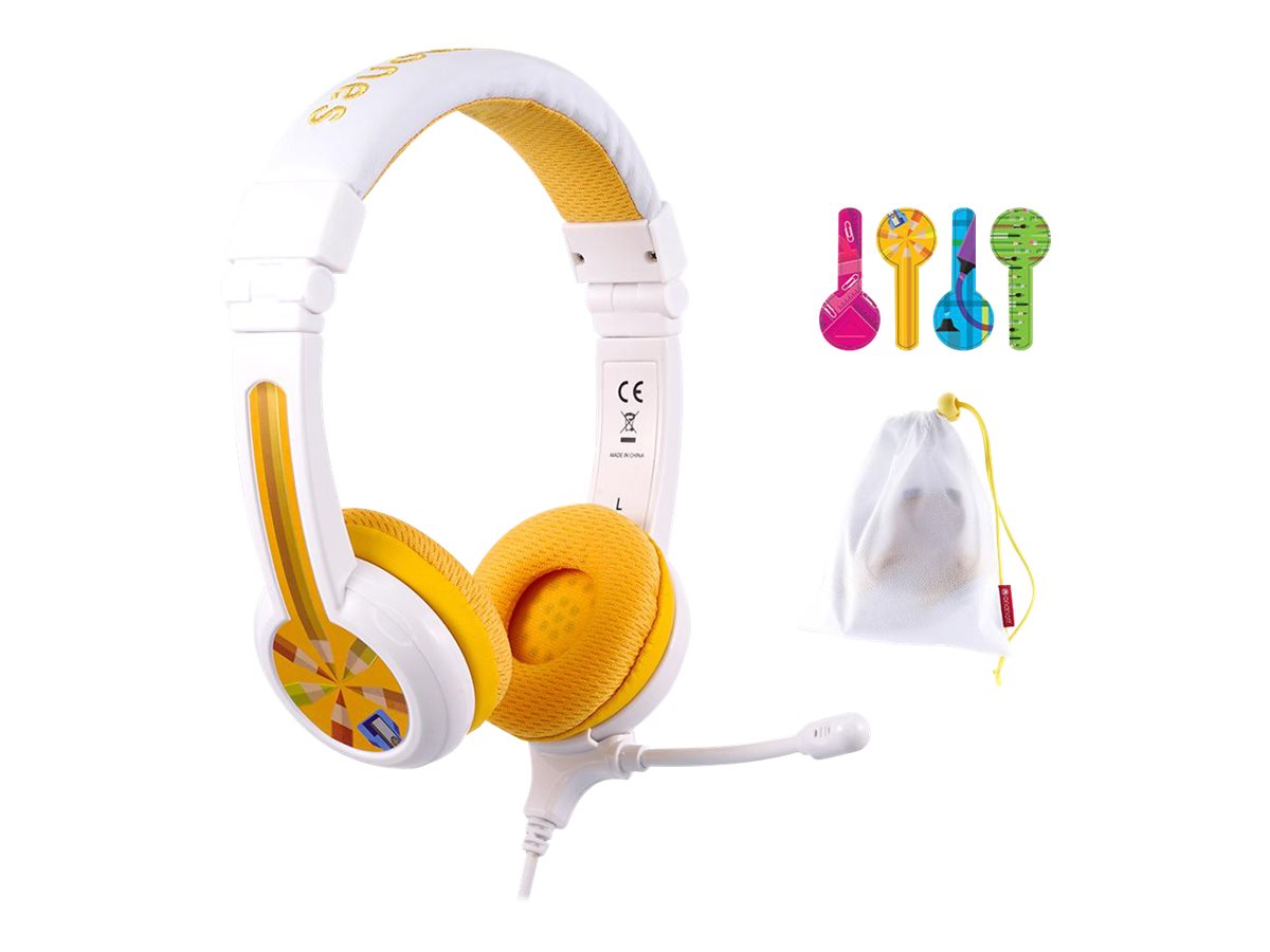 Onanoff BuddyPhones School+ Bundle Headphones - Blue/Yellow - ONO-BP-SCHOOLP-BY-2