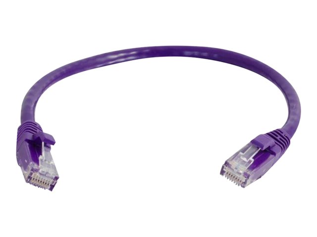 C2G Cat6 Booted Unshielded (UTP) Network Patch Cable - patch kabel - 3 m - purpurová – foto 2