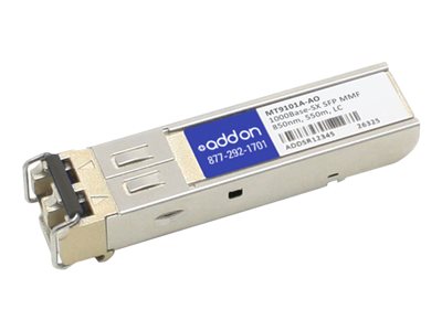 AddOn SFP (mini-GBIC) transceiver module (equivalent to: McAfee MT9101A) GigE 1000Base-SX 