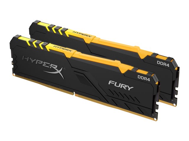 HyperX FURY RGB - DDR4 - kit - 16 GB: 2 x 8 GB - DIMM 288-pin