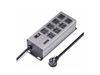 StarTech.com 8-Outlet Industrial Power Strip, EMI Isolation. Mountable