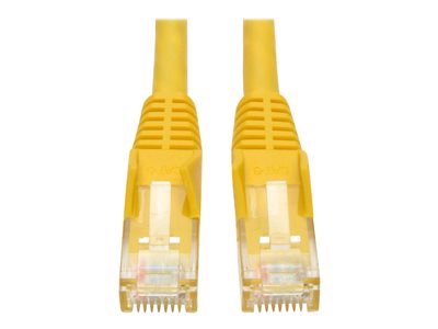 Tripp Lite 1ft Cat6 Gigabit Snagless Molded Patch Cable RJ45 M/M Yellow 1'