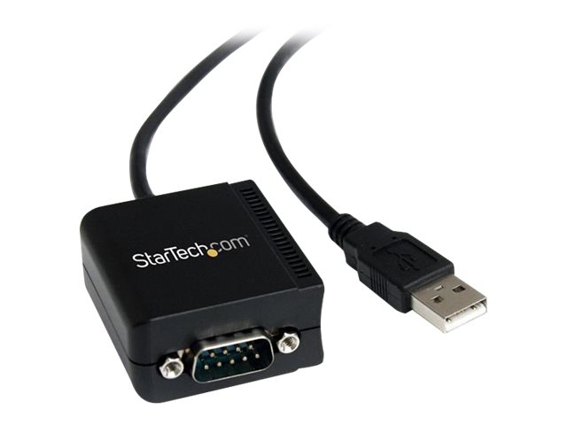 Image of StarTech.com USB to Serial Adapter - 1 port - USB Powered - FTDI USB UART Chip - DB9 (9-pin) - USB to RS232 Adapter (ICUSB2321F) - serial adapter - USB - RS-232