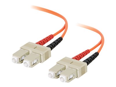 C2G 6m SC-SC 62.5/125 OM1 Duplex Multimode PVC Fiber Optic Cable