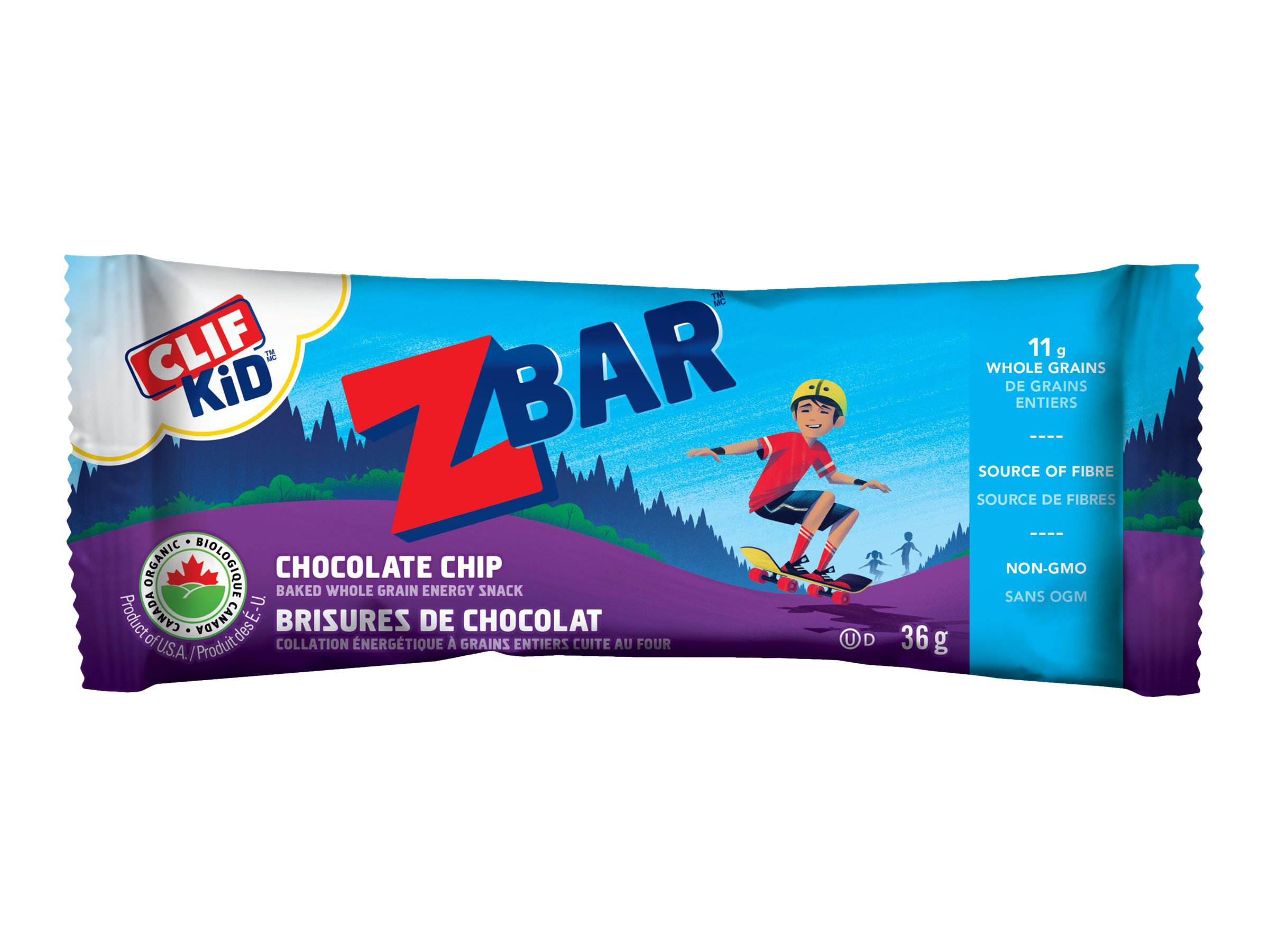 Clif Kid Organic Zbar - Chocolate Chip - 5 x 36g