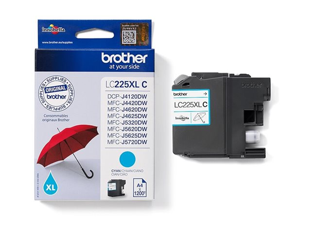 BROTHER LC225XLC ink cyan 1200pages
