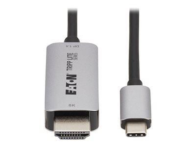 Eaton Tripp Lite Series USB-C to HDMI Active Adapter Cable M/M 8K60 Hz 4K 144Hz HDR 4:4:4 HDCP 2.3 Black 6ft
