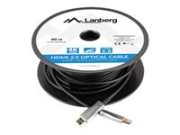 Lanberg HDMI han -> HDMI han 3840 x 2160 - 60 Hz 40 m Sort